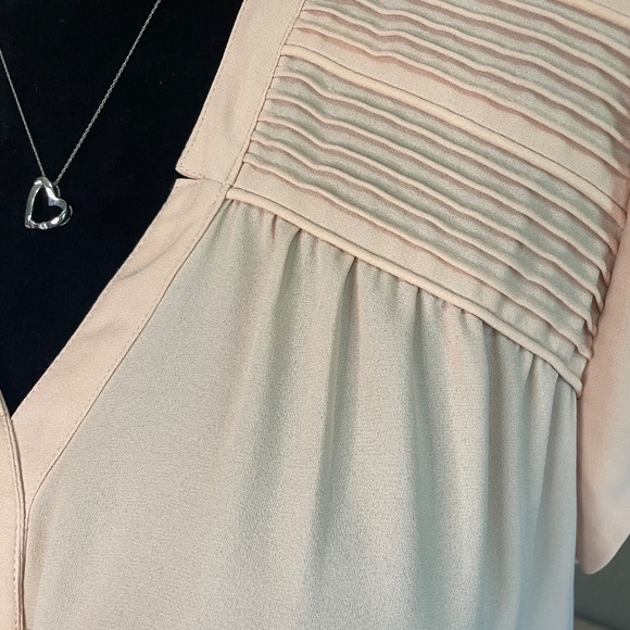 Daniel Rainn cap sleeve blouse, sz Lg - Picture 5 of 9